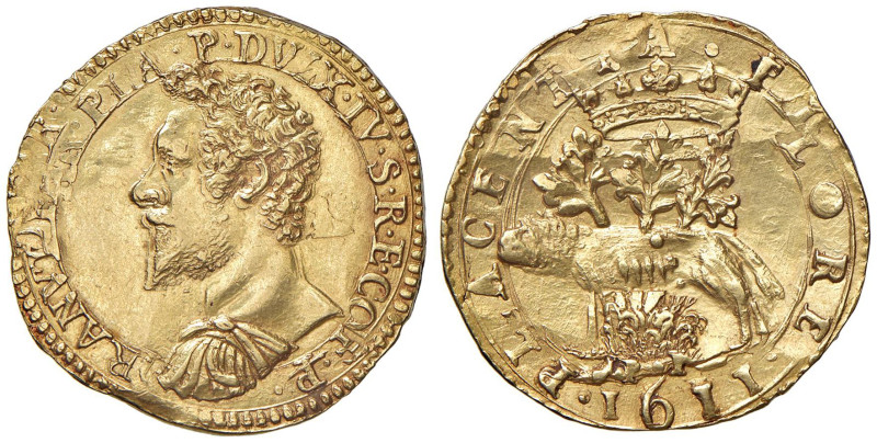 PIACENZA Ranuccio I Farnese (1592-1622) Quadrupla 1611 - MIR 1152/10 AU (g 12,73...