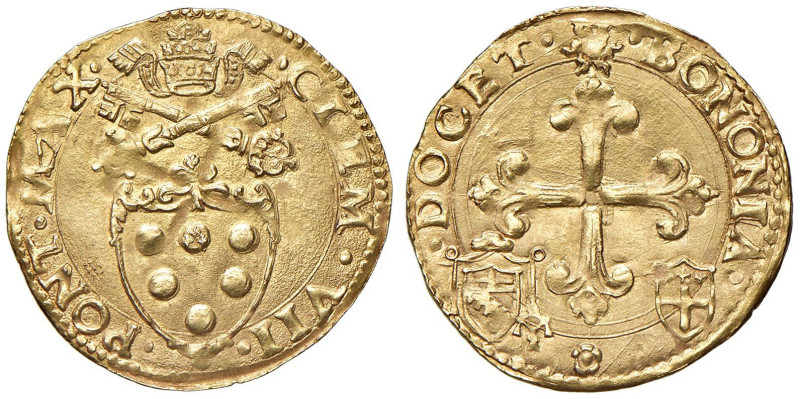 Clemente VII (1523-1534) Bologna - Scudo d'oro del sole - Munt. 104 AU (g 3,36) ...