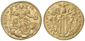 Benedetto XIV (1740-1758) Zecchino 1750 An. IVB. - Munt. 18 AU (g 3,35) R