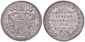 Clemente XIII (1758-1769) Giulio 1764 An. VII - Munt. 20a AG (g 2,64) R
