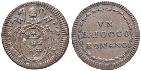 Pio VI (1775-1799) Baiocco An. XIII - Munt. 130a CU (g 12,11)