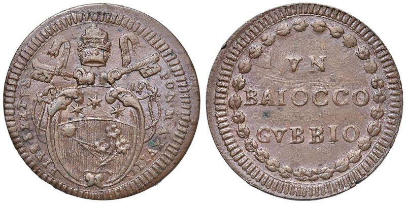 Pio VI (1775-1799) Gubbio - Baiocco An. XVIII - Munt. 362 CU (g 11,37) NC

Sta...