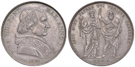 Pio VIII (1829-1830) Scudo 1830 An. I - Munt. 1 AG (g 26,46) R Colpetti al bordo.