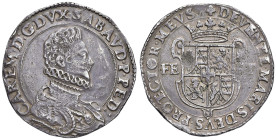 Carlo Emanuele (1580-1630) Ducatone 1590 Torino - MIR 602a AG (g 32,05) RR Buona qualità per la tipologia. Nell'asta Künker 400 del 2024 un esemplare ...