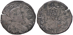 Carlo Emanuele (1580-1630) 2 Fiorini 1617 Vercelli - MIR 691 MI (g 5,82) R9