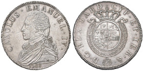 Carlo Emanuele IV (1796-1802) Mezzo scudo 1798 - Nomisma 481 AG (g 17,54) R