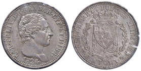 Carlo Felice (1821-1831) Lira 1824 T - Nomisma 587 AG RR Periziata da Cavaliere F. come "FDC Eccezionale" Ex collezione Zante.