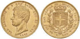 Carlo Alberto (1831-1849) 100 Lire 1832 G - Nomisma 622 AU