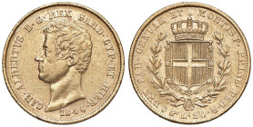 Carlo Alberto (1831-1849) 20 Lire 1846 T - Nomisma 660 AU RR