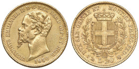 Vittorio Emanuele II (1849-1861) 20 Lire 1850 G - Nomisma 741 AU NC
