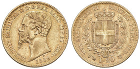 Vittorio Emanuele II (1849-1861) 20 Lire 1858 G - Nomisma 756 AU