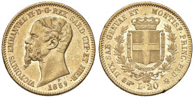 Vittorio Emanuele II (1849-1861) 20 Lire 1859 T - Nomisma 759 AU