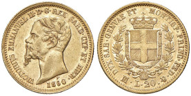 Vittorio Emanuele II (1849-1861) 20 Lire 1860 M - Nomisma 761 AU R