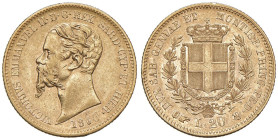 Vittorio Emanuele II (1849-1861) 20 Lire 1860 T - Nomisma 762 AU NC