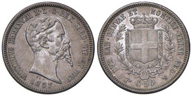 Vittorio Emanuele II (1849-1861) 50 Centesimi 1857 T - Nomisma 817 AG RR