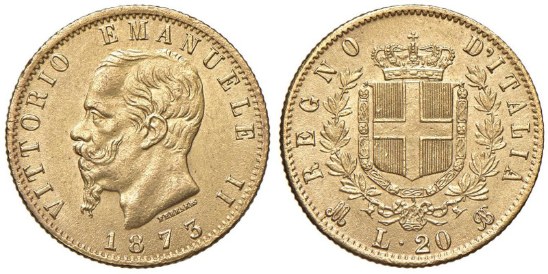 Vittorio Emanuele II (1861-1878) 20 Lire 1873 M - Nomisma 861 AU 

Status: SPL...