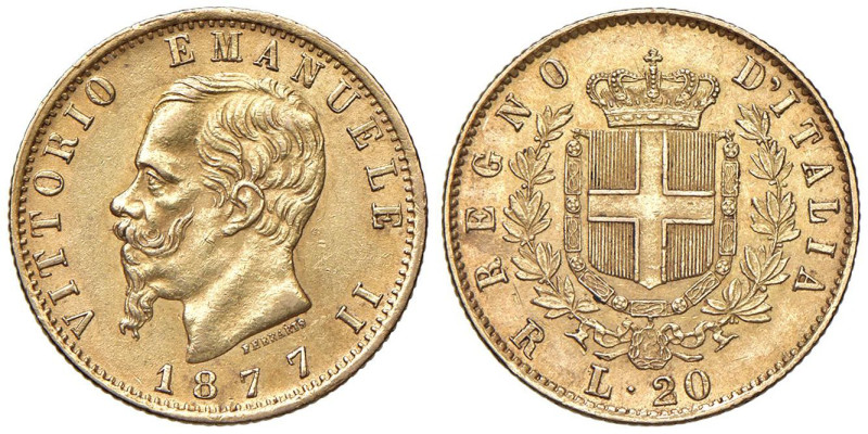 Vittorio Emanuele II (1861-1878) 20 Lire 1877 R - Nomisma 867 AU

Status: qSPL