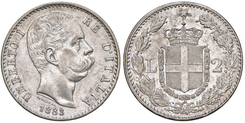 Umberto I (1878-1900) 2 Lire 1883 - Nomisma 996 AG 

Status: qFDC-FDC