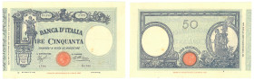 Vittorio Emanuele III (1900-1946) 50 Lire Matrice (fascio) Decreto 16/10/1935 - Gig. BI 5/29 Macchioline.