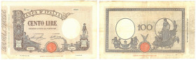 Vittorio Emanuele III (1900-1946) 100 Lire Matrice Fascio Decreto 15/01/1929 - Gig. BI 17H R Naturale.