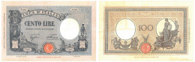 Vittorio Emanuele III (1900-1946) 100 Lire azzurrino (fascio) Decreto 17/10/1934 - Gig. BI 18L R