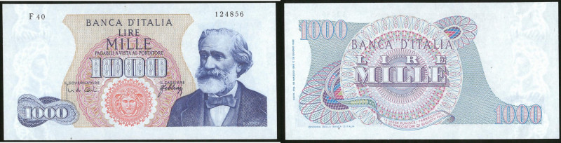 ITALIA Repubblica monetazione in lire (1946-2001) 1.000 Lire Giuseppe Verdi I° t...