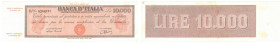 ITALIA Repubblica monetazione in lire (1946-2001) 10.000 Lire titolo provvisorio (medusa) Decreto 28/01/1948 - Gig. BI 72D  Macchioline e pieghe.
