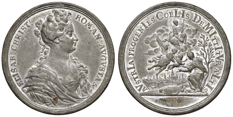 AUSTRIA Carlo VI (1711-1740) Medaglia 1716 Nascita dell'arciduca Leopoldo - Opus...