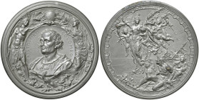 STATI UNITI Cristoforo Colombo (1451-1506) Medaglia 1892 di massimo modulo IV centenario della scoperta dell'America - Opus: L. Pogliaghi e A. Cappucc...
