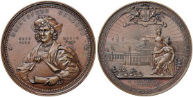 STATI UNITI Cristoforo Colombo (1451-1506) Medaglia 1892 Esposizione Italo-Americana di Genova, in occasione del IV centenario della scoperta dell'Ame...