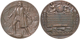STATI UNITI Cristoforo Colombo (1451-1506) Medaglia 1893 Esposizione Colombiana Mondiale in occasione del IV centenario della scoperta dell'America - ...