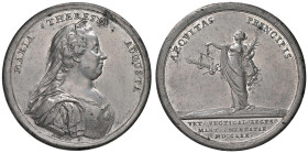 Maria Teresa d'Asburgo (1740-1780) Medaglia 1770 Nuove norme per la dogana di Mantova - Opus: J. M. Krafft, Coll. Johnson 387 Peltro (g 47,80 - Ø 48,8...
