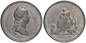 Ferdinando Carlo Antonio d'Asburgo-Lorena (1754-1806) Medaglia 1771 Commemorazione del viaggio in Lombardia dell'Arciduca d'Este - Opus: J. M. Krafft,...