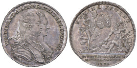 Ferdinando Carlo Antonio d'Asburgo-Lorena (1754-1806) Gettone 1771 Governatore di Milano, per le nozze celebrate a Milano con la duchessa Maria Beatri...