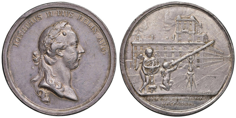 Giuseppe II d'Asburgo (1765-1790) Medaglia 1779 Osservatorio Astronomico Milanes...