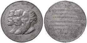 Governo Provvisorio della Lombardia Medaglia 1848 A ricordo dei patrioti delle cinque giornate milanesi e del rifiuto della tregua agli austriaci - Op...