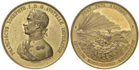 Francesco Giuseppe I d'Austria (1848-1916) Medaglia 1849 Ristabilimento dell'impero austriaco - Opus: Demetrio Canzani, Martini 2512; Turricchia L. V....