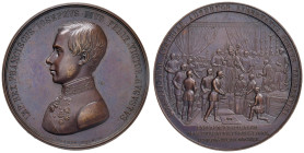 Francesco Giuseppe I d'Austria (1848-1916) Medaglia 1850 Posa della prima pietra della ferrovia triestina - Opus: Fabris di Udine, Turricchia L. V. 54...