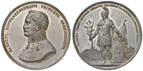 Carlo Filippo di Schwarzenberg (1771-1820) Medaglia 1850 Nomina a principe e governatore del Lombardo-Veneto - Opus: Demetrio Canzani, Turricchia L. V...