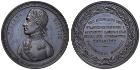 Francesco Giuseppe I d'Austria (1848-1916) Medaglia 1851 Visita a Milano - Opus: D. Canzani, Turricchia L. V. 551 AE (g 64,50 - Ø 55 mm) R