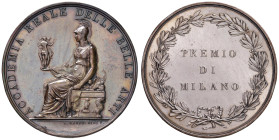 MILANO Medaglia 1860 Accademia Reale delle Belle Arti Premio di Milano - Opus: L. Manfredini, Turricchia Manfredini 80; Johnson La Medaglia pag. 20 16...