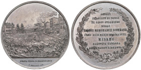 MILANO Medaglia senza data (1865-1870) Porta Tosa nelle cinque memorabili giornate - Opus: F. Grazioli, Turricchia L. V. 421 MB (g 79,40 - Ø 67 mm) Co...