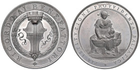 MILANO Medaglia 1872 Pia Istituzione Provvidenza Baliatica, ricordo ai benefattori, con decreto reale - Opus: edizione Stabilimenti Stefano Johnson AL...