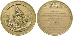 VENEZIA Medaglia 1898 Insurrezione. 50° anniversario dei Moti Veneziani, emessa dal consiglio municipale per commemorare gli eventi del marzo 1848 - O...