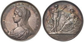 Maria Luisa d'Asburgo-Lorena (1814-1847) Medaglia 1839 Apertura della strada sulla Cisa AG (g 85,51 - Ø 56 mm). Opus: C. Voigt. Colpettino sul ciglio ...