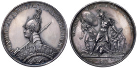Medaglia 1834 Battaglia di Krasnoi combattuta fra il 15 e il 18 novembre 1812 AG (g 139,05 - Ø 65 mm). Opus: A. Kleipikov e A. Lyalin. Bramsen n. 1934...