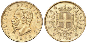 Vittorio Emanuele II (1861-1878) 20 Lire 1862 T - Nomisma 849 AU