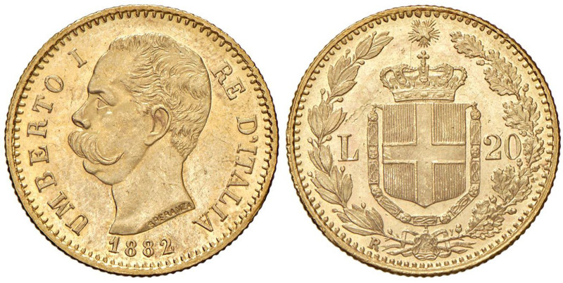 Umberto I (1878-1900) 20 Lire 1882 - Nomisma 981 AU 

Status: SPL+