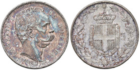 Umberto I (1878-1900) 5 Lire 1878 - Nomisma 992 AG R Patina non omogenea.