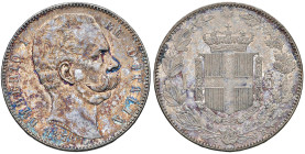 Umberto I (1878-1900) 5 Lire 1879 - Nomisma 993 AG Patina non omogenea.